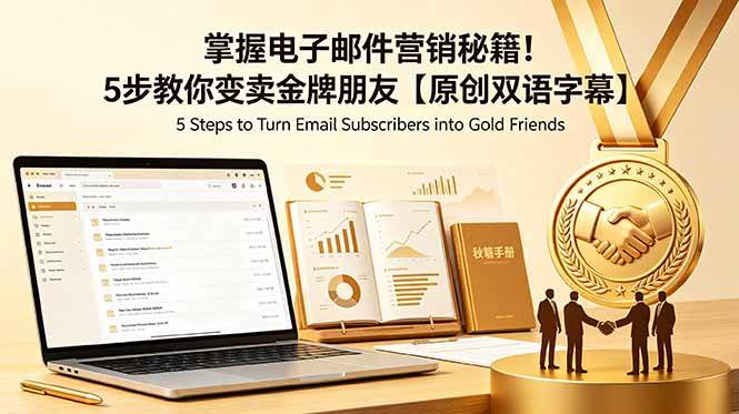 （18923期）掌握电子邮件营销秘籍！5步教你变卖金牌朋友【原创双语字幕】-点子口袋网