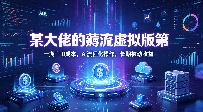 某大佬的薅流虚拟版第一期丨0成本，AI流程化操作，长期被动收益-点子口袋网