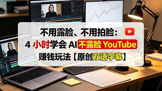 （19161期）不用露脸、不用拍脸：4 小时学会 AI 不露脸 YouTube 赚钱玩法【原创双语字幕】-点子口袋网