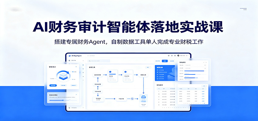 AI财务审计智能体落地实战课：搭建专属财务Agent，自制数据工具单人完成专业财税工作-点子口袋网