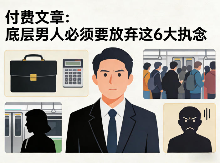 付费文章：底层男人必须要放弃这6大执念-点子口袋网