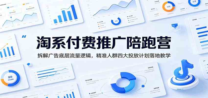 淘系付费推广陪跑营：拆解广告底层流量逻辑，精准人群四大投放计划落地教学-点子口袋网