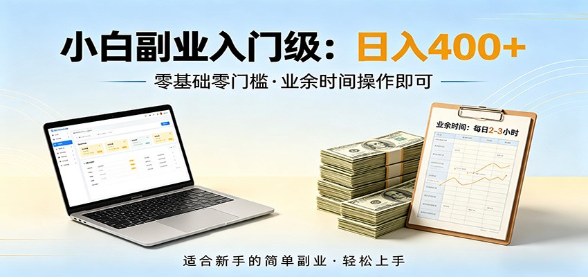 电脑自动挂机，佛系副业变现，操作门槛极低，无需经验、不用坐班，日收益400+-点子口袋网