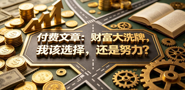 付费文章：财富大洗牌，我该选择，还是努力？-点子口袋网