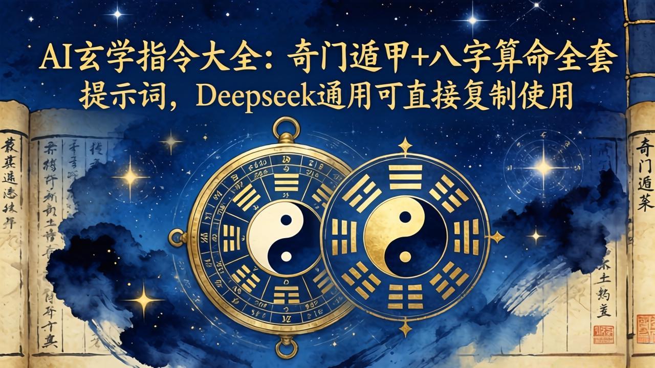 AI玄学指令大全：奇门遁甲+八字算命全套提示词，Deepseek通用可直接复制使用-点子口袋网