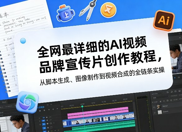 全网最详细的AI视频品牌宣传片创作教程，从脚本生成、图像制作到视频合成的全链条实操-点子口袋网