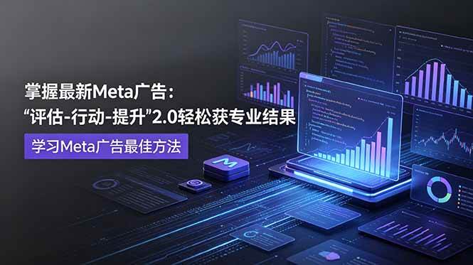 （18972期）掌握最新的Meta广告，通过“评估-行动-提升”2.0版本轻松获得专业级结果。学习目前学习Meta广告的最佳方法-点子口袋网