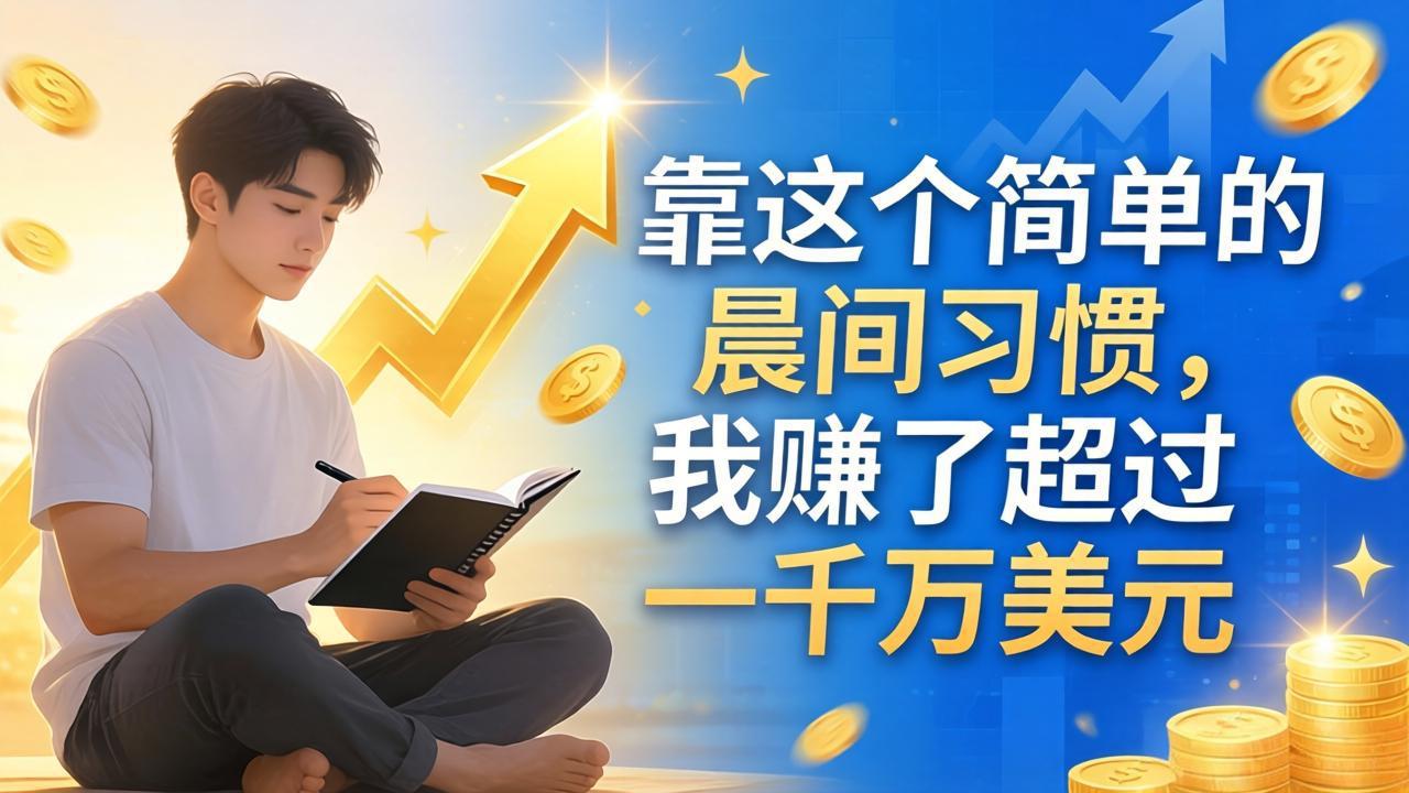 付费文章：靠这个简单的晨间习惯，我赚了超过一千万美元-点子口袋网