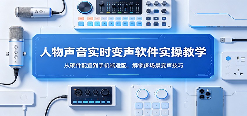 人物声音实时变声软件实操教学：从硬件配置到手机端适配，解锁多场景变声技巧-点子口袋网