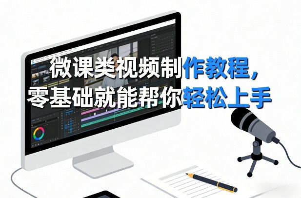微课类视频制作教程，零基础就能帮你轻松上手-点子口袋网