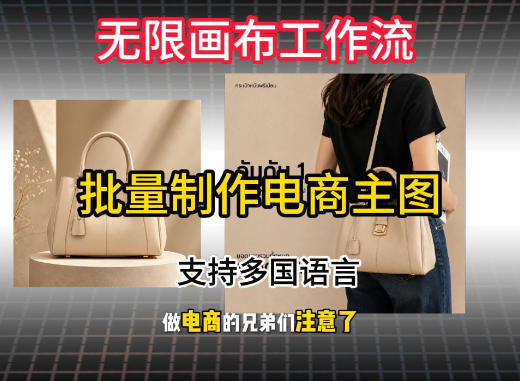 无限画布工作流搭建教程，一键电商主图批量制作，批量下载，支持多国语言-点子口袋网