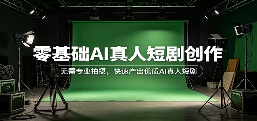 零基础AI真人短剧创作：无需专业拍摄，快速产出优质AI真人短剧-点子口袋网