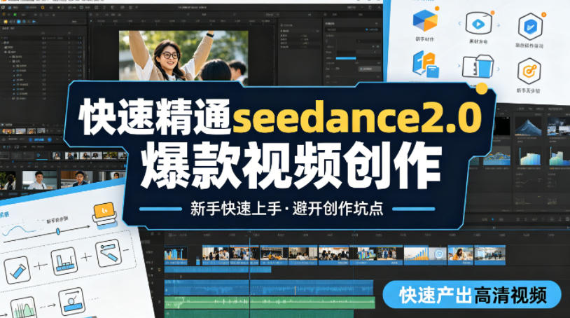 快速精通seedance2.0爆款视频创作，快速产出高清视频，避开大量创作坑点，新手也能快速上手-点子口袋网