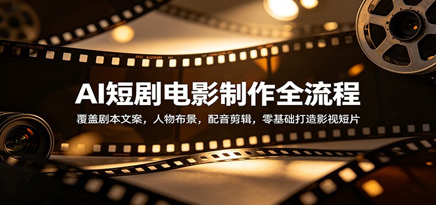 AI短剧电影制作全流程：覆盖剧本文案，人物布景，配音剪辑，零基础打造影视短片-点子口袋网