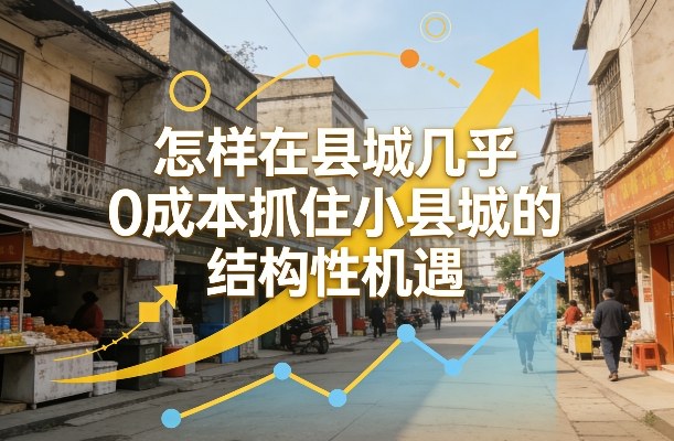 付费文章：怎样在县城几乎0成本抓住小县城的结构性机遇-点子口袋网