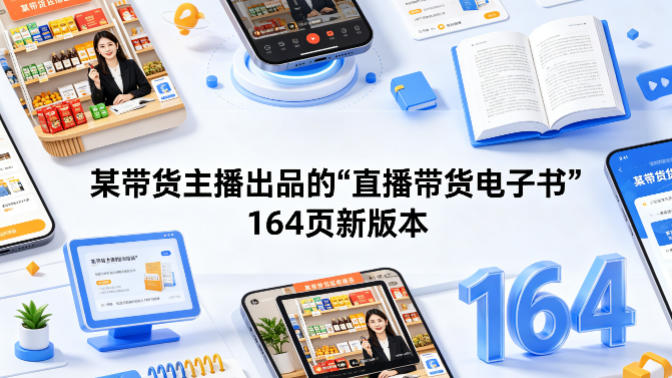 某带货主播出品的《直播带货电子书》164页新版本-点子口袋网