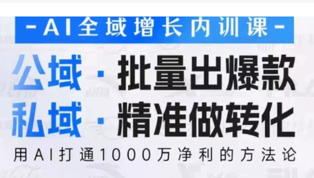 吴思晓·2026AI全域增长内训课+思维导图-点子口袋网