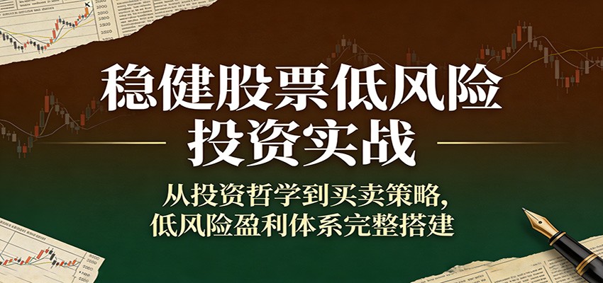 稳健股票低风险投资实战：从投资哲学到买卖策略，低风险盈利体系完整搭建-点子口袋网