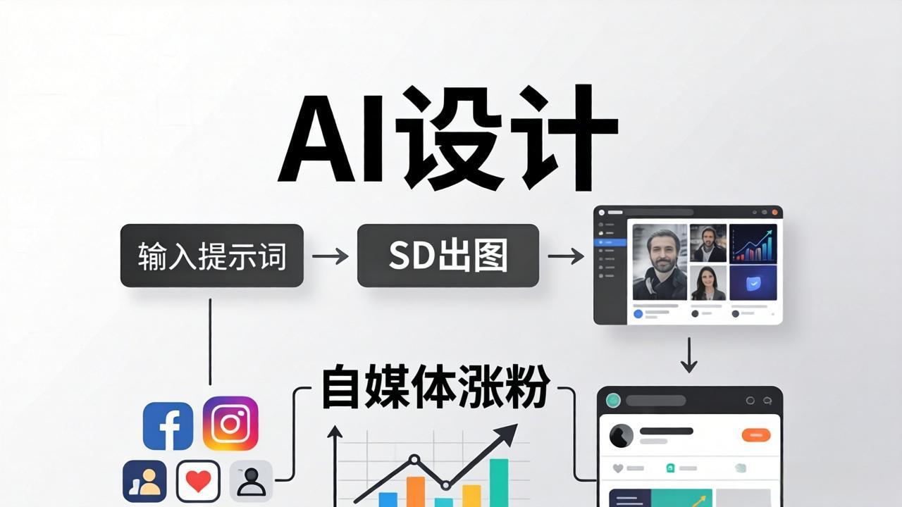 人人都是AI设计师：SD出图+自媒体涨粉一站教学，告别图文素材焦虑，AI设计让你轻松避开内卷-点子口袋网