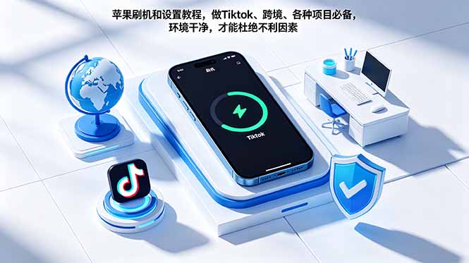 苹果刷机和设置教程，做Tiktok、跨境、各种项目必备，环境干净，才能杜绝不利因素-点子口袋网