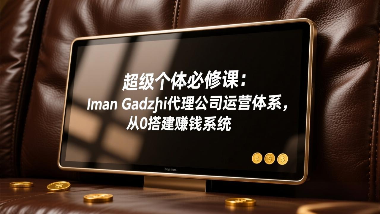 超级个体必修课：Iman Gadzhi代理公司运营体系，从0搭建赚钱系统-点子口袋网
