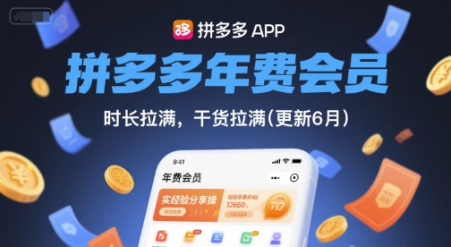 拼多多年费会员，实经验分享操，时长拉满，干货拉满(更新26年7月21日)-点子口袋网