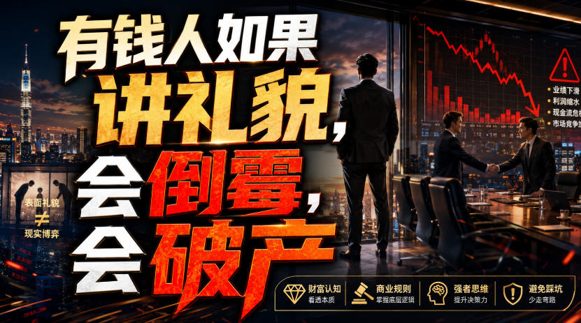 付费文章：有钱人如果讲礼貌，会倒霉，会破产-点子口袋网
