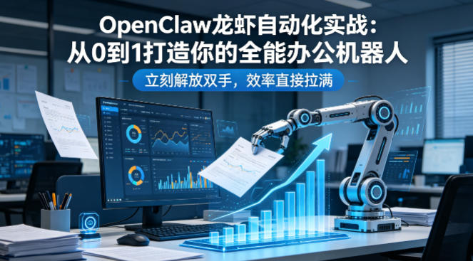 OpenClaw龙虾自动化实战：从0到1打造你的全能办公机器人，立刻解放双手，效率直接拉满-点子口袋网