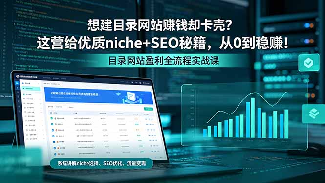 想建目录网站赚钱却卡壳？这营给优质 niche+SEO 秘籍，从 0 到稳赚！-点子口袋网