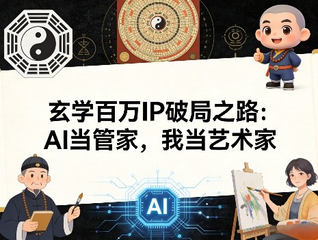 玄学百万IP破局之路：AI当管家，我当艺术家-点子口袋网