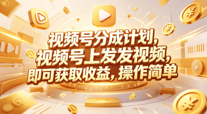 视频号分成计划，599元众筹的Red团队课程，视频号上发发视频，即可获取收益，操作简单-点子口袋网