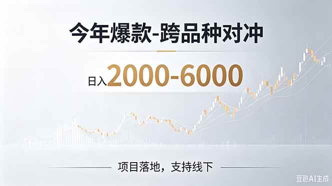 （19150期）2026创业新风口—跨品种对冲震撼首发！日收益2000-6000+，项目绿色长久，安全稳健-点子口袋网