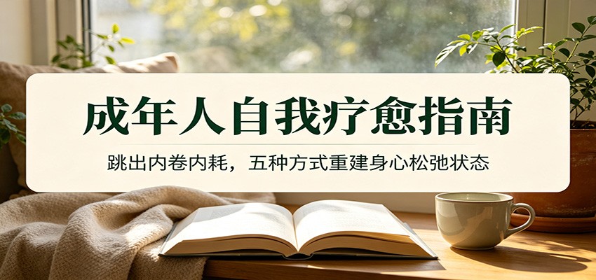 成年人自我疗愈指南：跳出内卷内耗，五种方式重建身心松弛状态-点子口袋网