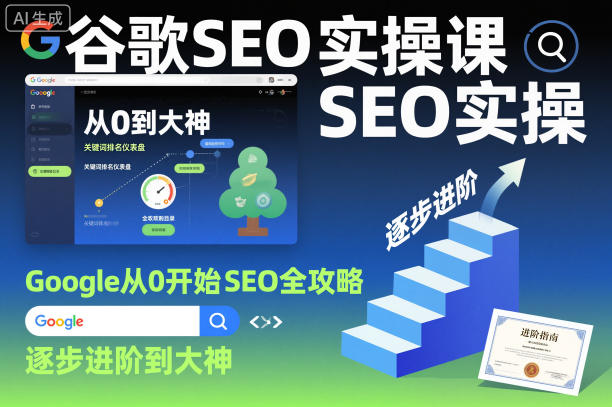 谷歌SEO实操课，Google从0开始SEO全攻略，逐步进阶到大神(更新26年)-点子口袋网