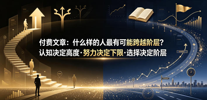 付费文章：什么样的人最有可能跨越阶层？认知决定高度·努力决定下限·选择决定阶层-点子口袋网