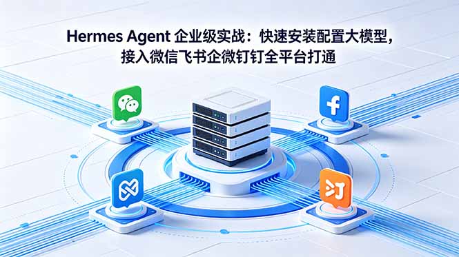 Hermes Agent 企业级实战：快速安装配置大模型，接入微信飞书企微钉钉全平台打通-点子口袋网
