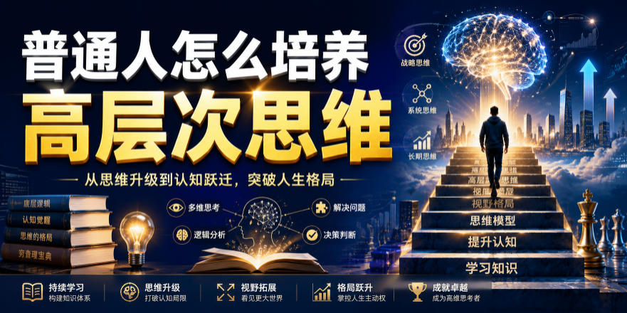 公众号付费文章：普通人怎么培养高层次思维-点子口袋网
