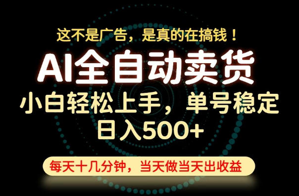 这不是广告，是真的在搞钱！当天做，当天变现，单号日入稳定500+，长期稳定可做！【揭秘】-点子口袋网