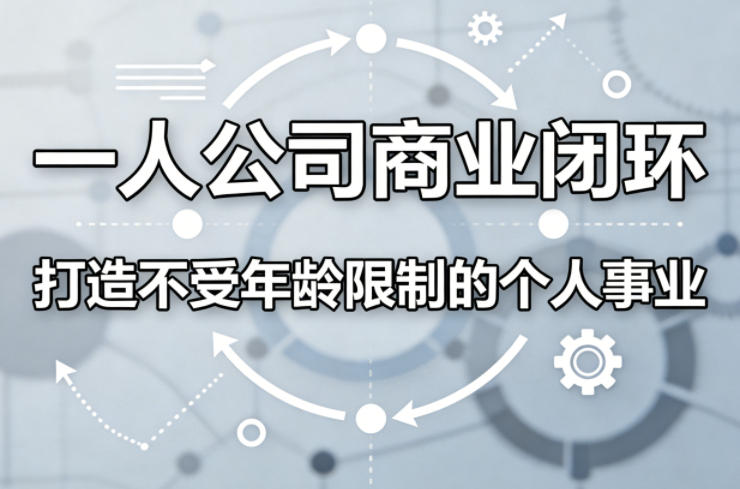 一人公司商业闭环，打造一份不受年龄限制的个人事业-点子口袋网