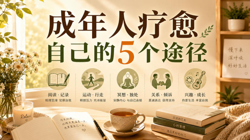 付费文章：成年人疗愈自己的5个途径-点子口袋网