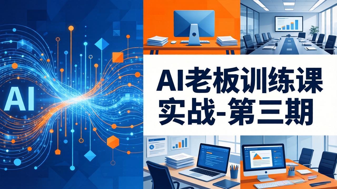 AI老板训练课实战-第三期：AI+内容应用落地教学，从0到1打通AI变现完整路径-点子口袋网