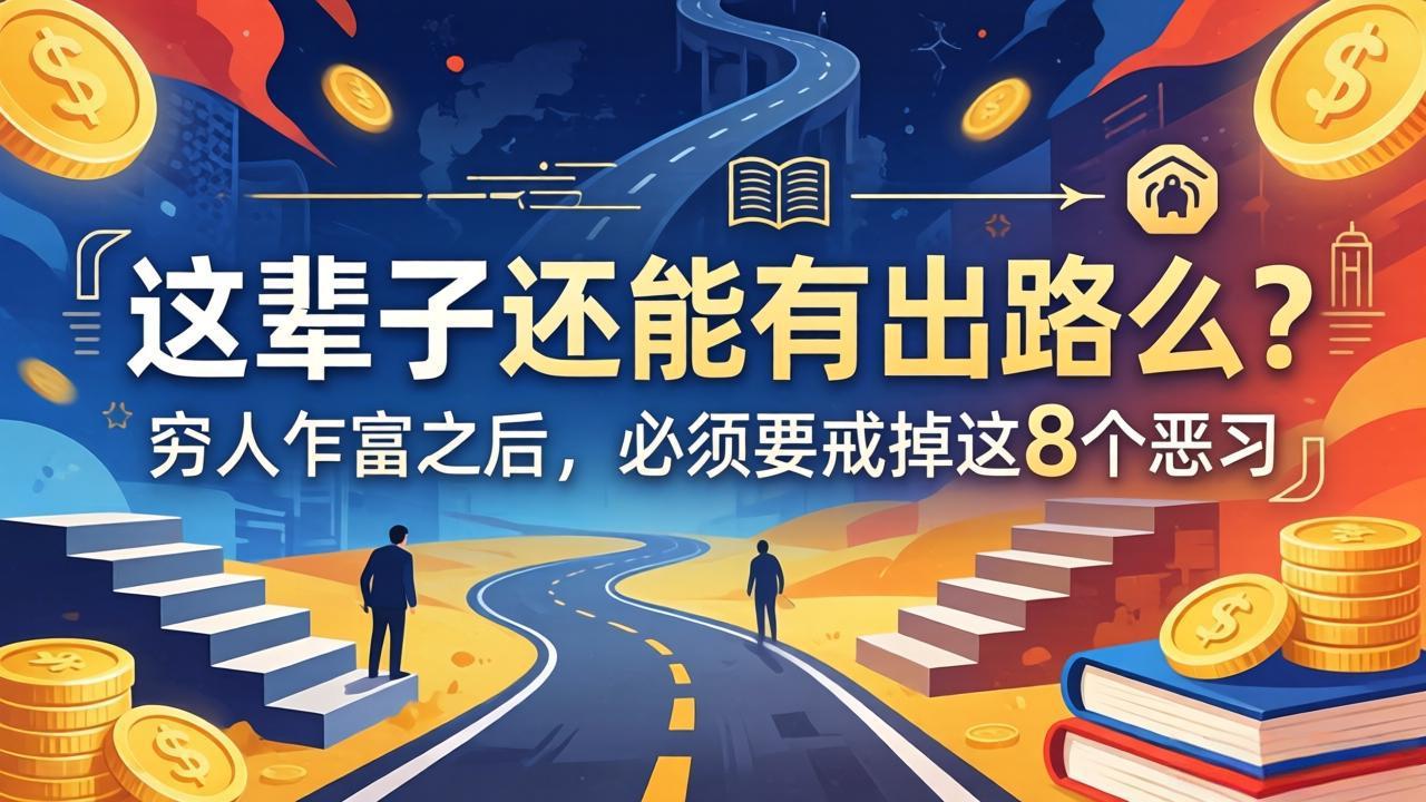 关于人生两篇付费文章【这辈子还能有出路么？】【穷人乍富之后，必须要戒掉这8个恶习】-点子口袋网