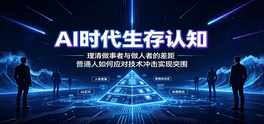 AI时代生存认知：理清做事者与做人者的差距，普通人如何应对技术冲击实现突围-点子口袋网