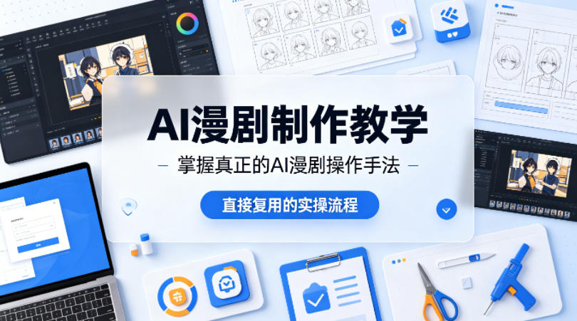 AI漫剧制作教学，带你掌握真正的AI漫剧操作手法，直接复用的实操流程-点子口袋网