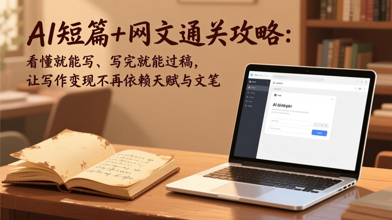 AI短篇+网文通关攻略-更新4月：看懂就能写、写完就能过稿，让写作变现不再依赖天赋与文笔-点子口袋网