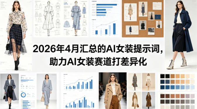 2026年4月汇总的AI女装提示词，助力AI女装赛道打差异化-点子口袋网
