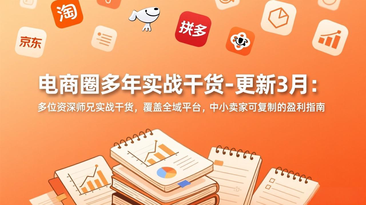 电商圈多年实战干货-更新3月：多位资深师兄实战干货，覆盖全域平台，中小卖家可复制的盈利指南-点子口袋网