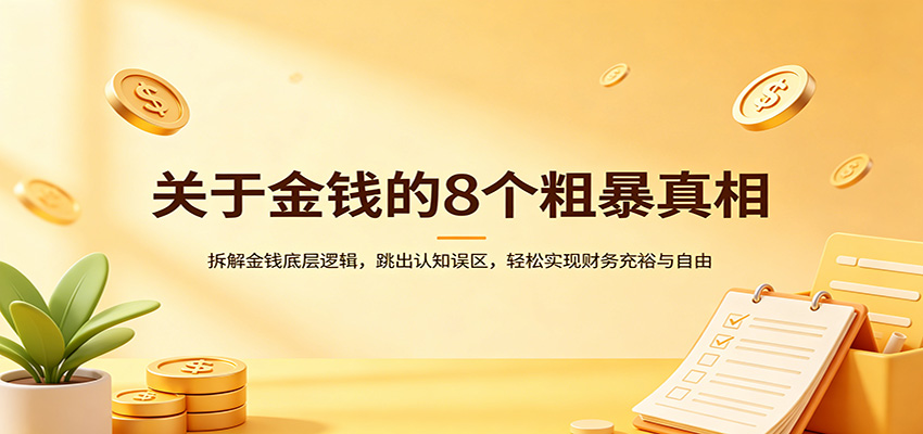 关于金钱的8个粗暴真相：拆解金钱底层逻辑，跳出认知误区，轻松实现财务充裕与自由-点子口袋网