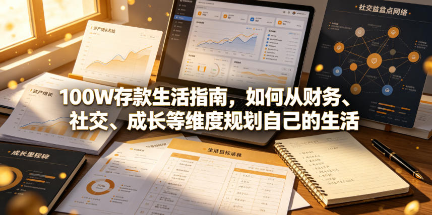 付费文章：100W存款生活指南，如何从财务、社交、成长等维度规划自己的生活-点子口袋网
