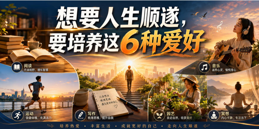 公众号付费文章：想要人生顺遂，要培养这6种爱好-点子口袋网